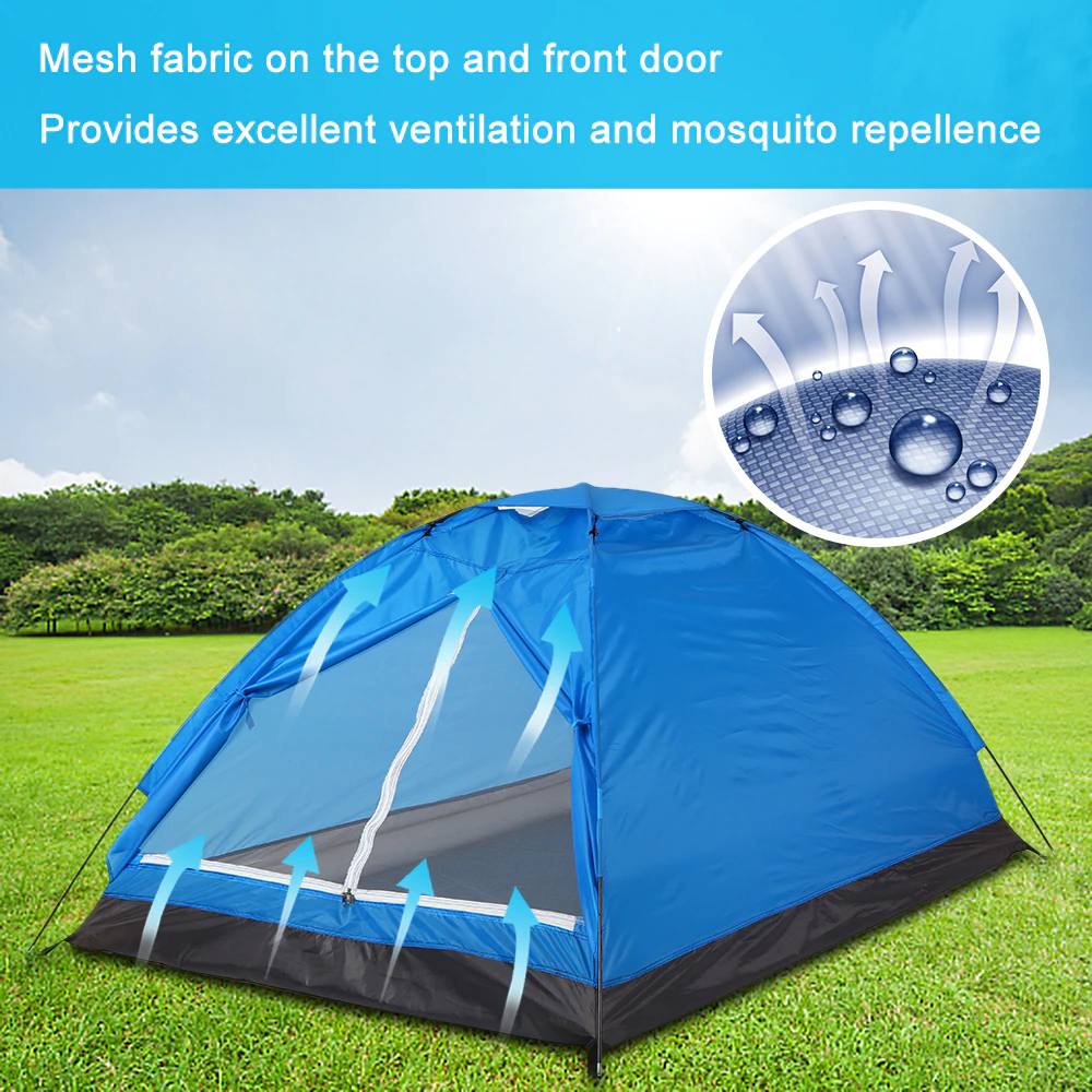 Cheap Goat Tents Camping Tent For 2 Person Single Layer Outdoor Portable Camouflage Beach Tents Outdoor Camping Accessories Zelt Outdoor Tents 